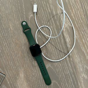 Apple Watch Series 7 GPS + Cellular, 41mm Green Aluminum Case with Clover Sport